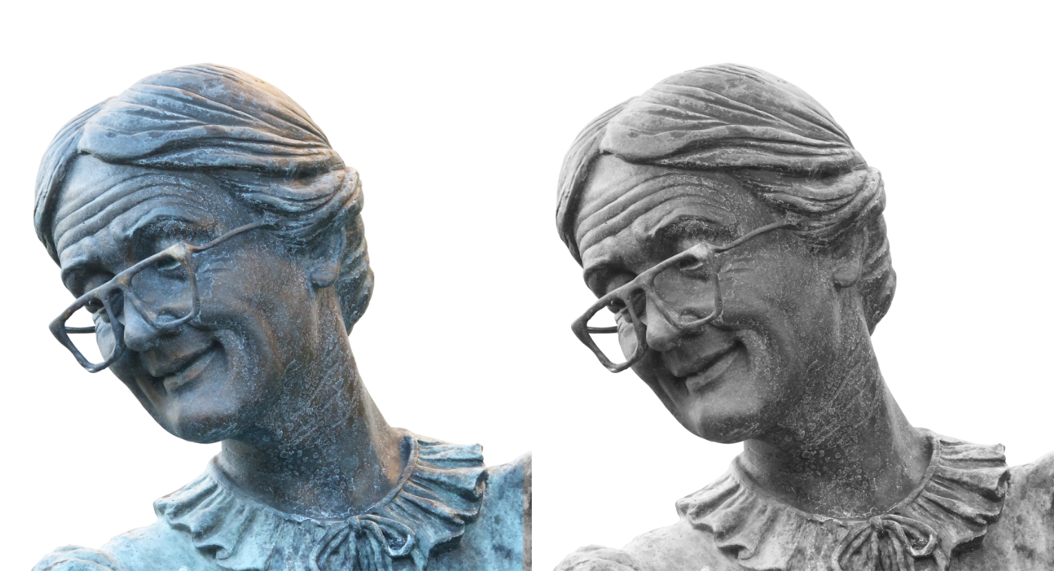 10 drawing references - elderly woman heads